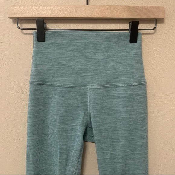 Lululemon Align Pant 25" Heathered Tidewater Teal Size 2 W5CZOS - Picture 4 of 11
